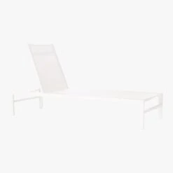 Idle White Outdoor Sun Lounger -Furniture Sales Store IdleIISunLoungerWht3QS19