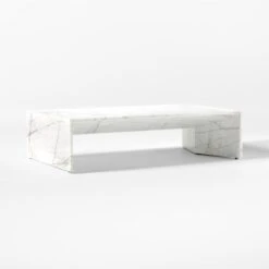 Ilise White Marble Outdoor Coffee Table -Furniture Sales Store IliseCoffeeTable3QSSS23