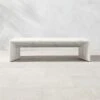 Ilise White Marble Outdoor Coffee Table