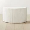 Incovo Short White Half-Moon Side Table