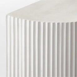 Incovo Short White Half-Moon Side Table -Furniture Sales Store IncovoTallSideTableAVSSF22