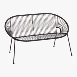 Ixtapa Black Outdoor Loveseat -Furniture Sales Store IxtapaLoveseatBlack3QS20