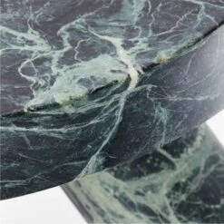 Jaxx Round Green Marble Side Table Tall -Furniture Sales Store JaxxGrnMblTallSideTableAVSSS23