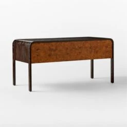 Kasen Burl Wood Executive Desk -Furniture Sales Store KasenExecutiveDesk3QBSSS23