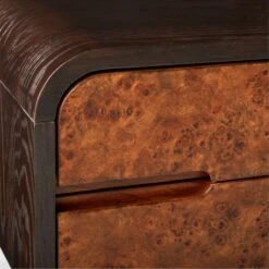 Kasen Burl Wood Executive Desk -Furniture Sales Store KasenExecutiveDeskAVSSS23