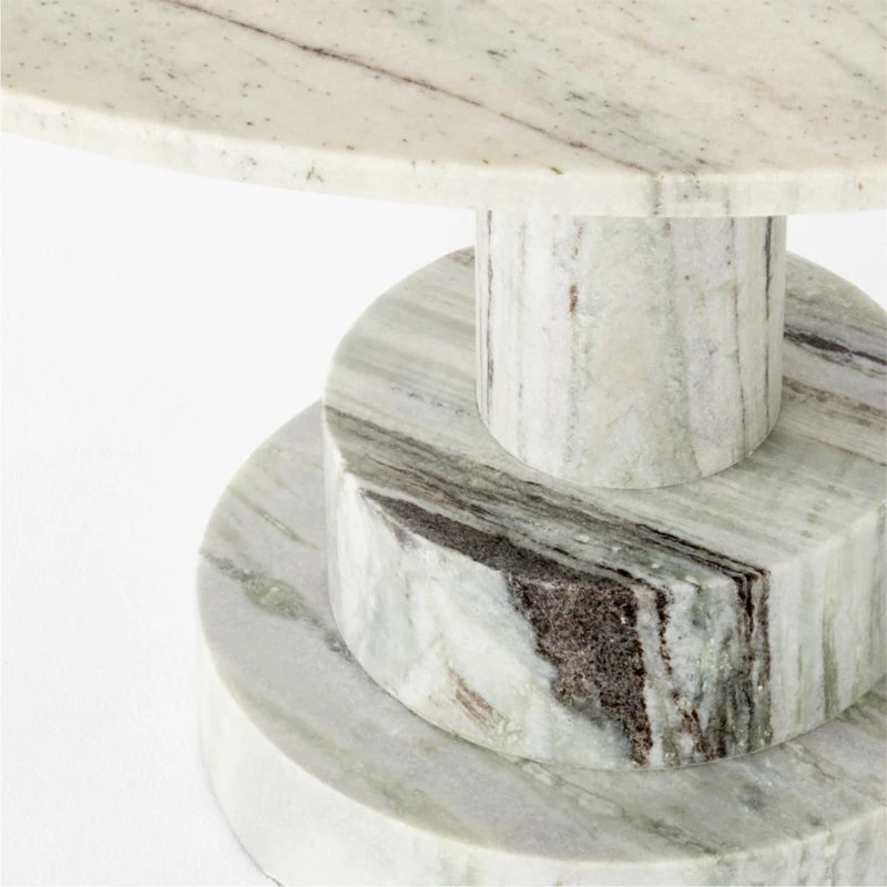 Kota Round Marble Dining Table 4 Kota Round Marble Dining Table - Image 4