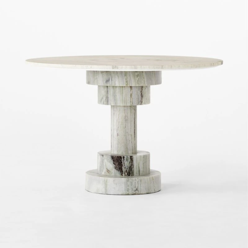 Kota Round Marble Dining Table 3 Kota Round Marble Dining Table - Image 3