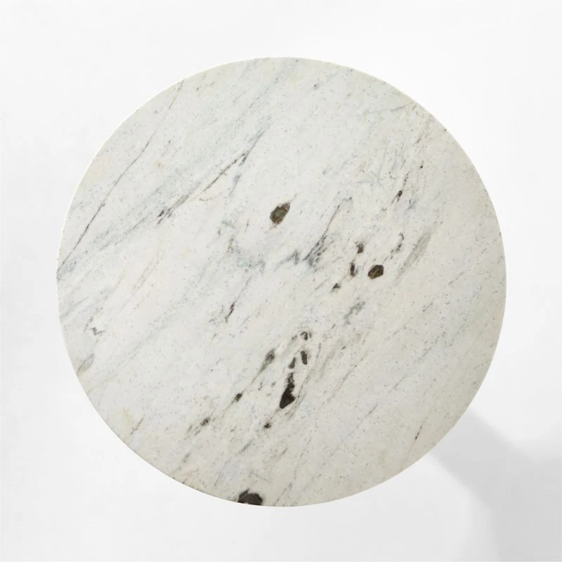 Kota Round Marble Dining Table 5 Kota Round Marble Dining Table - Image 5