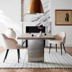 Landscape Live Edge White Washed Wood Dining Table -Furniture Sales Store LandscapeLiveEdgeWhiteOC20 1x1