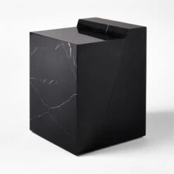 Lapse Black Marble Side Table 10 Lapse Black Marble Side Table -Furniture Sales Store LapseSideTable3QBSSS23