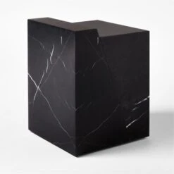 Lapse Black Marble Side Table 8 Lapse Black Marble Side Table -Furniture Sales Store LapseSideTable3QSSS23