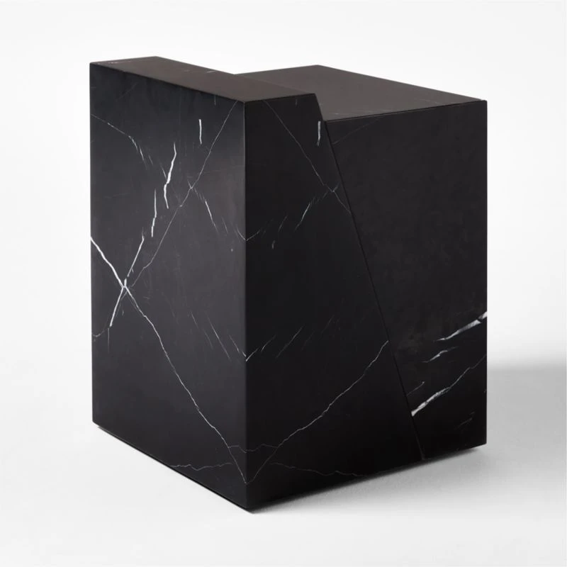 Lapse Black Marble Side Table 3 Lapse Black Marble Side Table - Image 3