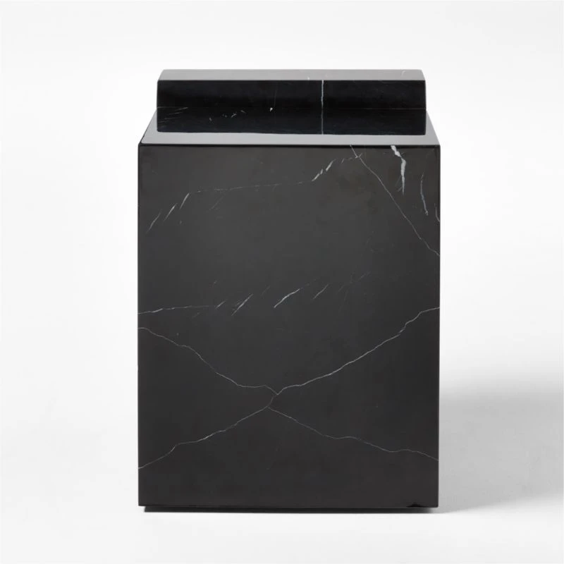 Lapse Black Marble Side Table 4 Lapse Black Marble Side Table - Image 4