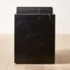 Lapse Black Marble Side Table