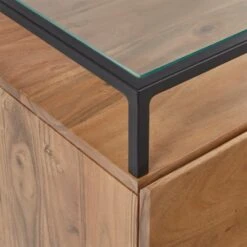 Lawson 2-Drawer Wood Nightstand With Glass Top -Furniture Sales Store LawsonNightstandAVF19