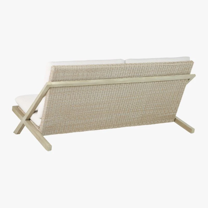 Lecco Teak Outdoor Patio Loveseat 6 Lecco Teak Outdoor Patio Loveseat - Image 6