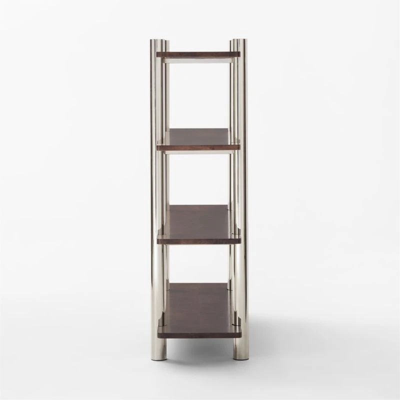 Legna Burl Wood Bookshelf 5 Legna Burl Wood Bookshelf - Image 5