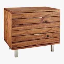 Linear 2-Drawer Wood Nightstand -Furniture Sales Store LinearNightstand3QF15