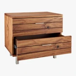 Linear 2-Drawer Wood Nightstand -Furniture Sales Store LinearNightstandAV1F15