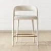 Lisette White Counter Stool
