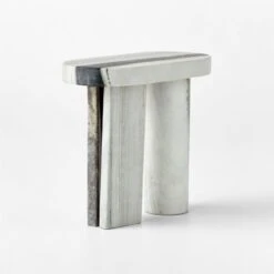 Livello White Marble Side Table 14 Livello White Marble Side Table -Furniture Sales Store LivelloWhtMrblSideTable3QBSSF22