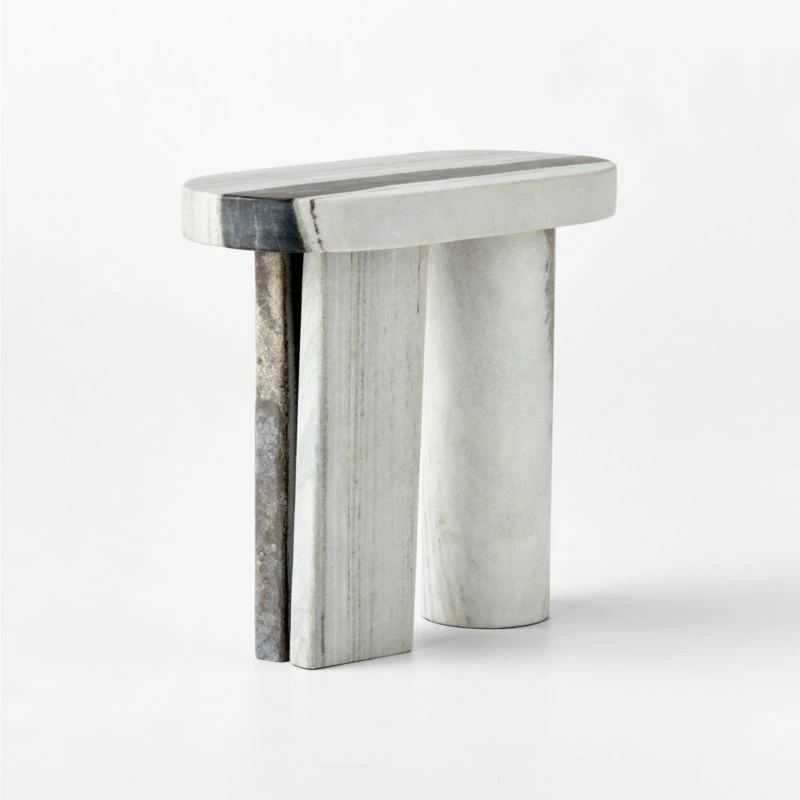 Livello White Marble Side Table 7 Livello White Marble Side Table - Image 7