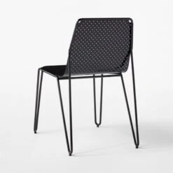 Loch Black Metal Outdoor Dining Chair -Furniture Sales Store LochBlkMtlDiningChair3QBSSS22