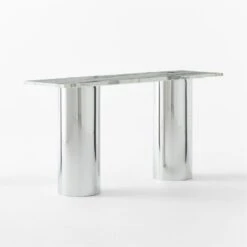 Luca White Marble Console Table 9 Luca White Marble Console Table -Furniture Sales Store LucaWhiteMrblCnslTable3QSSF22
