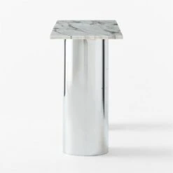 Luca White Marble Console Table 10 Luca White Marble Console Table -Furniture Sales Store LucaWhiteMrblCnslTableSDSSF22