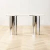 Luca White Marble Console Table