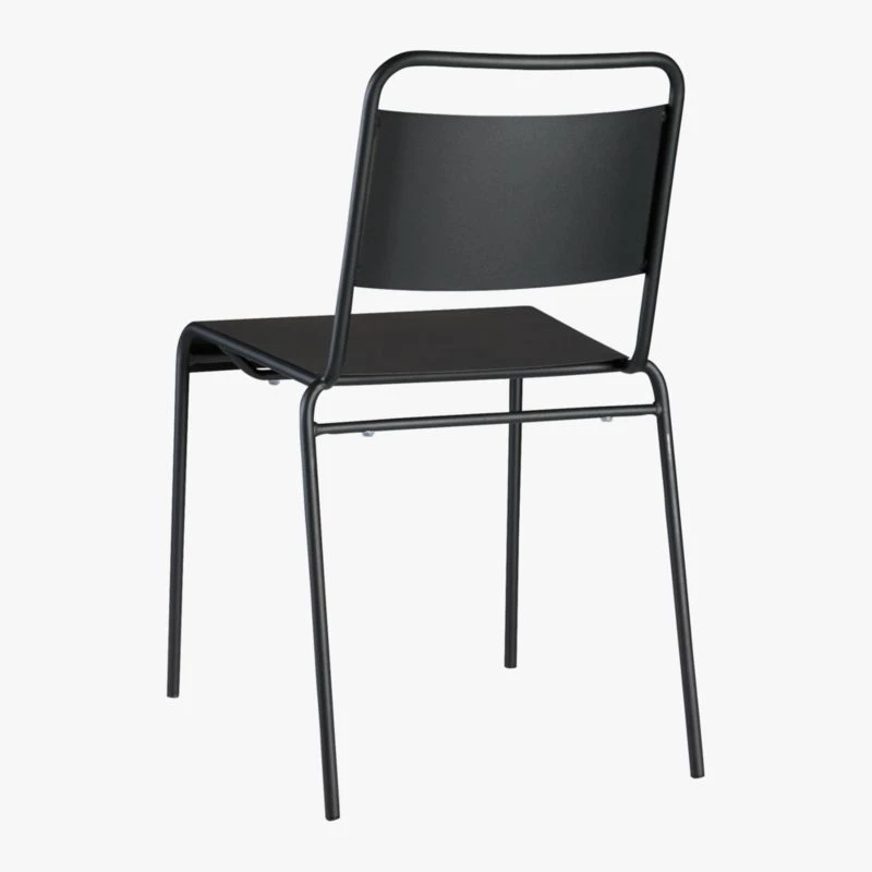 Lucinda Black Outdoor Patio Stacking Chair 8 Lucinda Black Outdoor Patio Stacking Chair - Image 8