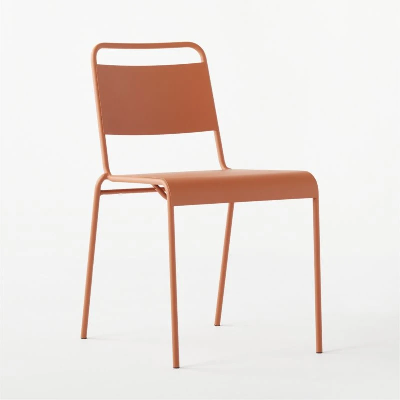 Lucinda Terracotta Outdoor Patio Stacking Chair 4 Lucinda Terracotta Outdoor Patio Stacking Chair - Image 4