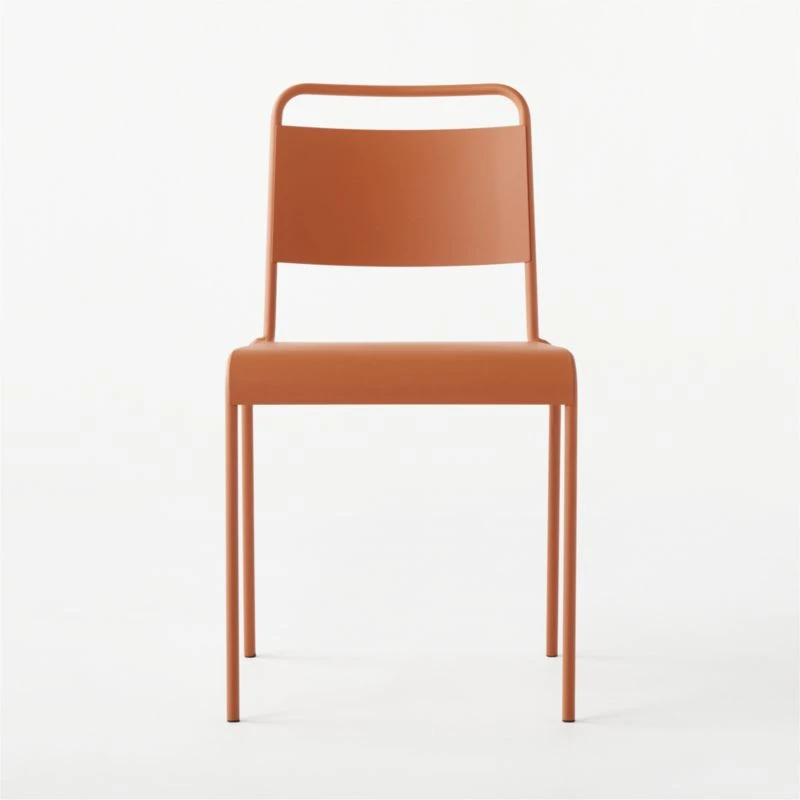 Lucinda Terracotta Outdoor Patio Stacking Chair 3 Lucinda Terracotta Outdoor Patio Stacking Chair - Image 3