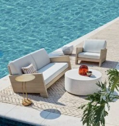 Terrazzo Outdoor Coffee Table 11 Terrazzo Outdoor Coffee Table -Furniture Sales Store LunesWhiteOutdoorCollectionJU20