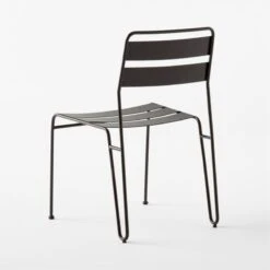 Luther Black Metal Outdoor Dining Chair -Furniture Sales Store LutherBlkDiningChair3QBSSS23