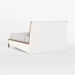 Malena White Boucle Queen Bed -Furniture Sales Store MalenaQueenBed3QBSSF22