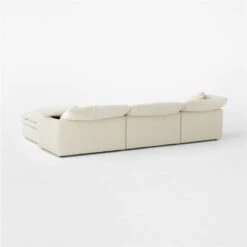 Mattea 4-Piece Neutral Performance Linen Sectional Sofa With Right-Arm -Furniture Sales Store Mattea4PcNatRASect3QBSSS23