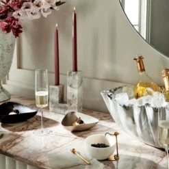 Meyer Polished Aluminum Champagne/Wine Chiller -Furniture Sales Store MelBowlJulietOpticFB21 1x1 1