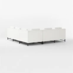Metric 3-Piece L-Shaped White Boucle Sectional Sofa 10 Metric 3-Piece L-Shaped White Boucle Sectional Sofa -Furniture Sales Store Metric3pcWhtBclLvstSect3QBSSF22