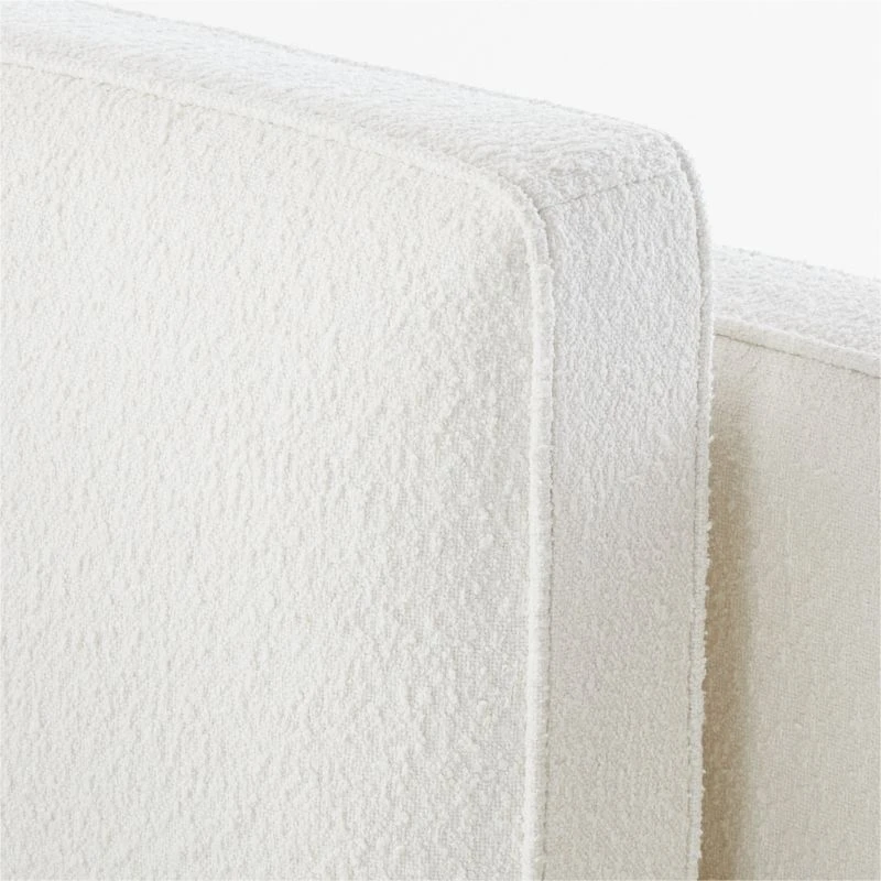 Metric 3-Piece L-Shaped White Boucle Sectional Sofa 6 Metric 3-Piece L-Shaped White Boucle Sectional Sofa - Image 6