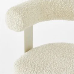 Mezza Ivory Boucle Office Chair -Furniture Sales Store MezzaIvoryBclChairAVSSS23