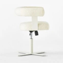 Mezza Ivory Boucle Office Chair -Furniture Sales Store MezzaIvoryBclChairSDSSS23
