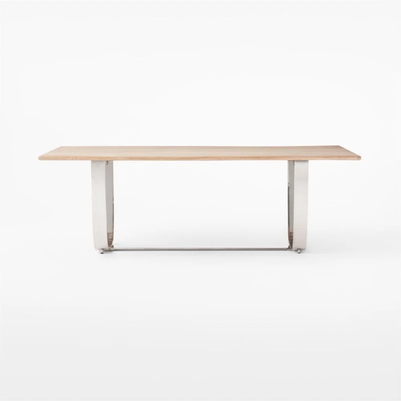 Montclare Oak Wood And Metal Dining Table 2 Montclare Oak Wood And Metal Dining Table - Image 2