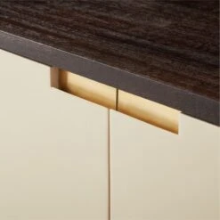 Moti Brown And White Mango Wood Media Console -Furniture Sales Store MotiMediaCredenzaAVSSS23