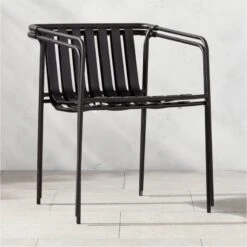 Navene Black Outdoor Dining Armchair -Furniture Sales Store NaveneBkDiningArmchairAVSHS22