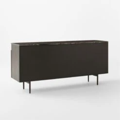 New England Black Ebonized Oak Wood Console Table Cabinet Model 7706 -Furniture Sales Store NewEnglandBkConsoleCbnt3QBSSF22