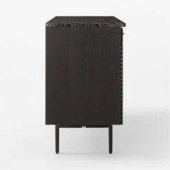 New England Black Ebonized Oak Wood Console Table Cabinet Model 7706 -Furniture Sales Store NewEnglandBkConsoleCbntSDSSF22