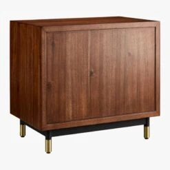 Oberlin 2-Drawer Faux Leather And Wood Nightstand -Furniture Sales Store OberlinNighstand3QFBS18