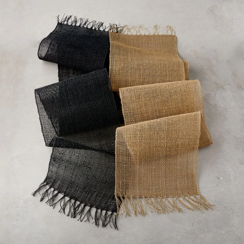 Open Weave Black Table Runner 14"x90" 3 Open Weave Black Table Runner 14"x90" - Image 3