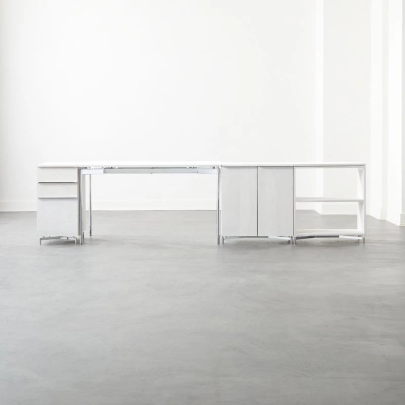 Oracle Modular White Wood Bookcase 3 Oracle Modular White Wood Bookcase - Image 3